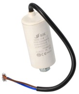 ŠTARTOVACÍ KONDENZÁTOR MOTORA 14uF 450V S KÁBLOM