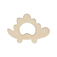 1 ks drevené hryzátko dino, stegosaurus