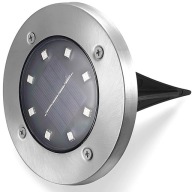 SOLÁRNE ZÁHRADNÉ LAMPY, LED ZEMNÉ LAMPY, DISK, SNÍMAČ SÚMRAK