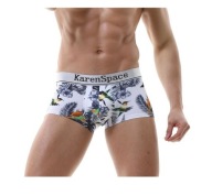 SEXY PÁNSKE JEMNÉ VZOROVANÉ BOXERKY XL