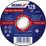 DEDRA REZNÝ KOTÚČ NA OCEĽ 125 mm x 1