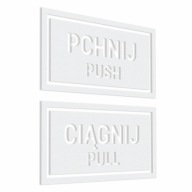 Push, Pull - Push, Pull - samolepky 7x12