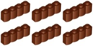 LEGO 30137 PALISADE 1x4 hnedá (8g) 6 ks.