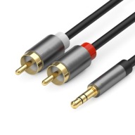 AUDIO KÁBEL 3,5 MM MINI JACK - 2x Cinch RCA 1,5 m