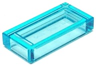 LEGO 3069 Dlaždice 1x2 Trans Light Blue 10 ks