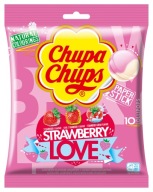 Chupa Chups Love jahodové lízanky 10ks x 12g na Deň detí