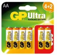 GP Ultra Alkaline LR06 1,5V AA batérie 6 ks.