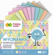 BLOK S FAREBNÝM PAPIEROM A5 100G VÝREZNÝ PASTEL HAPPY COLOR 590513004149