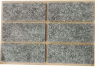 PLSTENÉ PODLOŽKY na stoličky, nábytok, stoly, ŠEDÉ, samolepiace, 20 mm x 60 mm