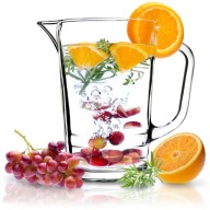 SKLENENÝ džbán KARAFA NA VODU LIMONÁDA NA VODNÉ NÁPOJE 1,23L