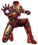 NÁLEPKA DEKORÁCIA NA OKNO SKLENÉ ZRKADLO AVENGERS IRON MAN