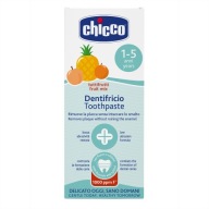Chicco Tuttifrutti zubná pasta s fluoridom ananás 1-5L 50ml