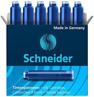 SCHNEIDER BLUE NÁPLŇKY NA PERÁ KRÁTKE 6 ks