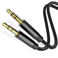 AUDIO AUX KÁBEL MINI JACK 3,5mm STEREO SOLID 1m