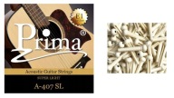 STRUNY AKUSTICKEJ GITARY S NÁHRADNOU STRUNOU E1 + KOLÍKY BRIDGE ZDARMA