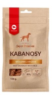 MACED Hovädzie kabanosy s ryžou 100g pre psov