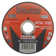 KOVOVÉ REZNÉ KOTOUČE 115 x 1,0mm RICHMANN