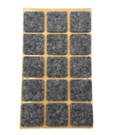 Samolepiace plstené podložky pod štvorcový nábytok – ŠEDÁ 30x30mm