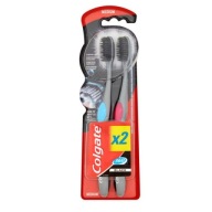 COLGATE 360 BLACK CHARCOAL Zubná kefka MEDIUM, 2 kusy