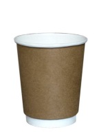 Dvojvrstvové papierové poháre 250 ml – 25 ks na horúce nápoje