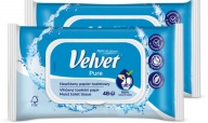 Velvet Pure vlhčený papier 42 ks x 2 bal