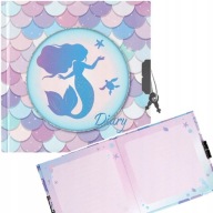 ZAMKNUTÝ DENNÍK NOTEBOOK MERMAID OMBRE MERMAID FOR A DIEVČAT