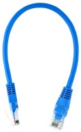 LAN kábel 0,25 m RJ-45 internetový kábel UTP Patchcord modrý