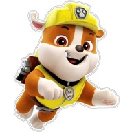 NÁLEPKA NA STENU PAW Patrol FOAM - Rubble