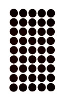 Samolepiace plstené podložky ⌀ 14mm bal. 45 ks