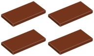 LEGO TILE 87079 2x4 hnedá NOVINKA (4g) 4 ks.