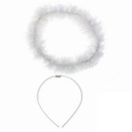 Anjelská čelenka, WHITE HALO, vyrobená z anjelského chmýří