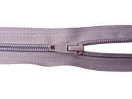 ŠPIRÁLOVÝ deliaci zips 80 cm SIVÁ