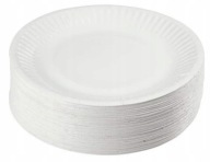 Papierové taniere 18cm DEZERTNÉ TANIERE 100 ks