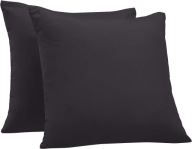2x Bavlnená obliečka na vankúš COTTON 80x80 cm Čierna