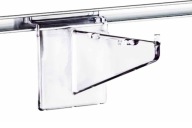 Podpera police z plexiskla, dĺžka 15 cm (ks)