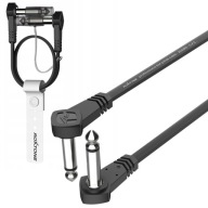 JACK Cable 6.3 PATCH KONEKTOR PRE PLOCHÉ GITAROVÉ EFEKTY ROXTONE 30cm