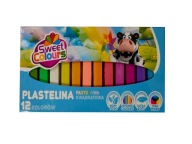 PLASTELINE SLADKÉ FARBY 12 FARIEB PASTELOVÝCH Štvorcov