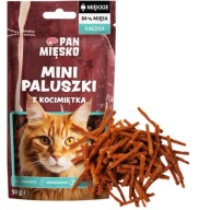 PAN MEAT MINI SNACKY PRE MAČACIE KAČACIE PRSTY S CATTNIP 50 G