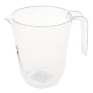 PLASTOVÝ džbán S ODMEROU A HMOTNOU RÚČKOU 1000 ml SO SCHÉMOU KUCHYNE