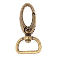Karabína 20x50mm homárska spona staré zlato
