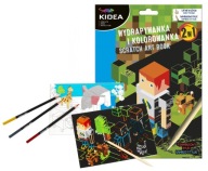 Kidea Hra na vyfarbovanie a škrabanie Hra 2v1
