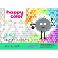 HAPPY COLOR podložka na kreslenie A4/20 listov biela 100g