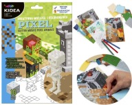 Kreatívna mozaika a omaľovánka A5 PIXEL 10 strán KIDEA (MOKKA)