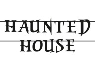 Haunted House Halloween banner 5m Garland čierny