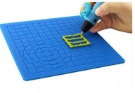 SILIKÓNOVÁ PODLOŽKA PRE ŠABLÓNY 3D PERÁ PRE PREKRÝVANIE FORMULÁRA PRE 3D TLAČIAREŇ