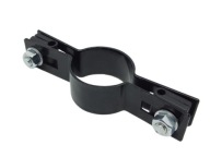 Priechodná svorka pre panel na stĺpik 42 mm, ČIERNA