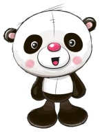 NÁLEPKA NA ZRKADLO NA OKNO MEDVEĎ PANDA