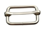Kožený nastavovač 25 / 15 / 3 mm strieborný, 1 kus