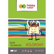 A4 farebný technický blok 10 listov HAPPY COLOR