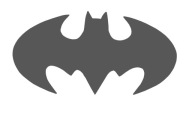 Prívesok BAT, dekor, prelamovaná dekorácia, ŠEDÁ